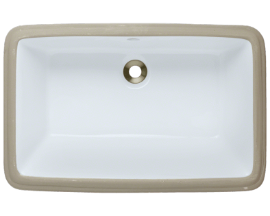 rectangle porcelain sink